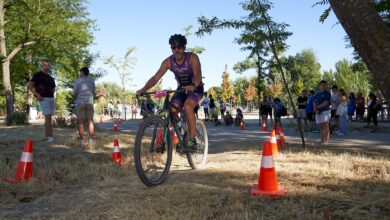 Un triatleta en el Madrid Triatlón Cross