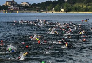 IM/ imagen de la natación en un triatlón