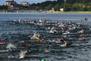 IM / image de natation dans un triathlon