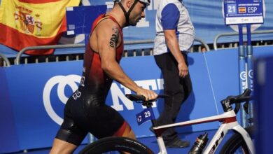 Instagram/ Roberto Sánchez in a triathlon