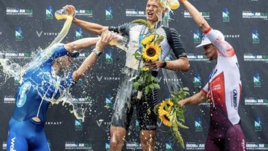 Ironman / image of the men's podium of the world championship