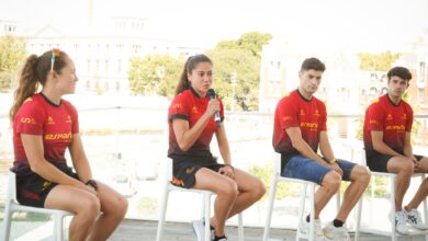 triatlocv/ la triarmada en la presentación de la Copa del mundo de Valencia