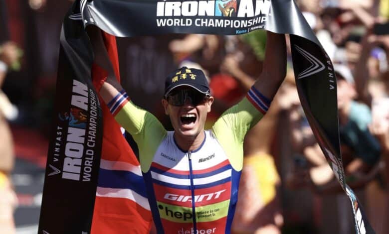 IRONMAN/ Gustav Iden ganando en Kona