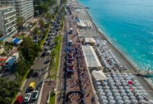 IRONMAN/ Bild des Zielbereichs in Nizza