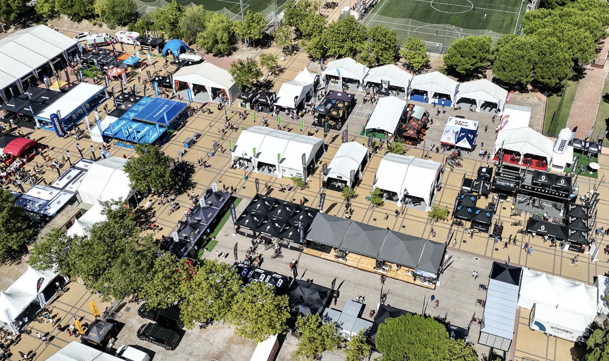 Aerial image of the Festibike