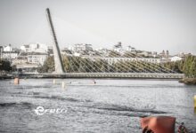 FETRI/ Bild vom Schwimmen eines Triathlons in Ponntevedra