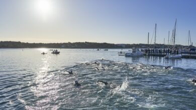 Imagen de la natación del Tri Portocolom