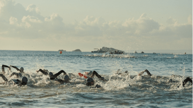 Immagine del nuoto del Half Triathlon di Ibiza