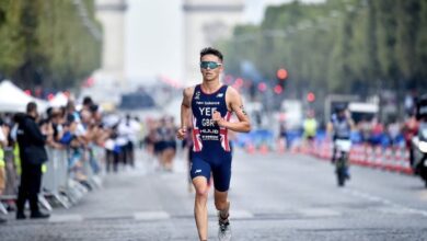 World Triathlon/ ALex Yee en el Test Event de Paris