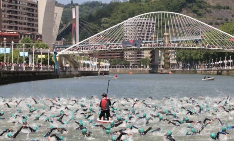 Instagram/ Partenza del Triathlon di Bilbao