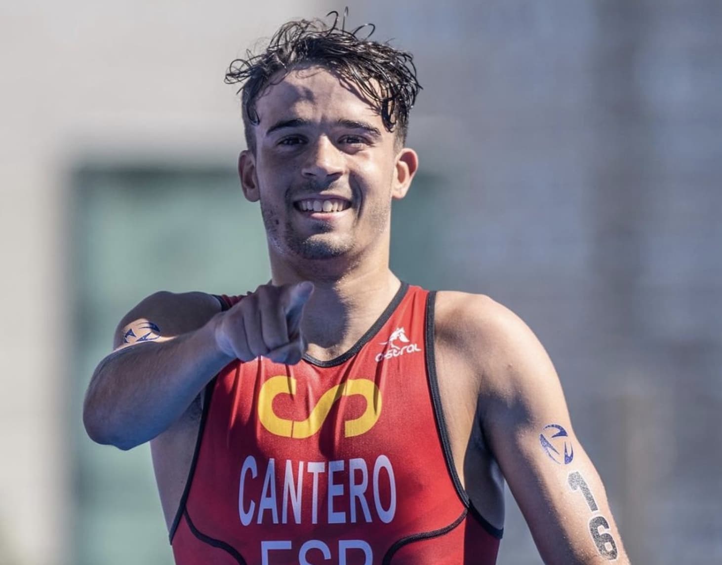 @worldtriathlon/ David Cantero en Tanger