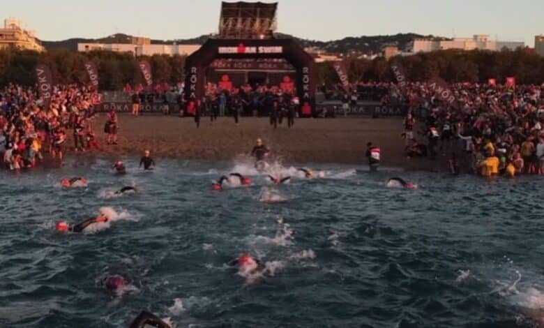 Facebook/Bild vom Start des IRONMAN Barcelona 2023