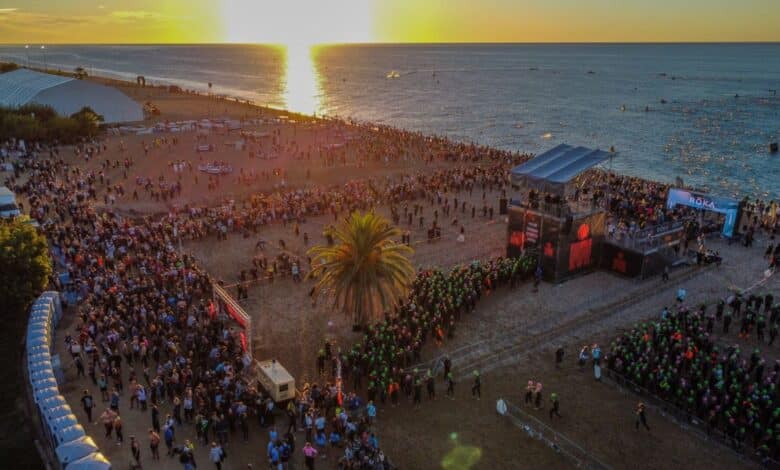 IRONMAN/ image of the start of a test in Spain