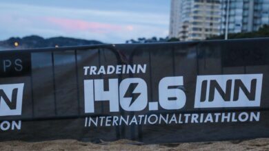Bild der Abfahrt des Tradeinn International Triathlon 1406INN