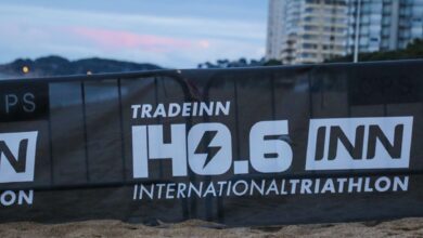 Imagen de la salida del Tradeinn International Triathlon 1406INN