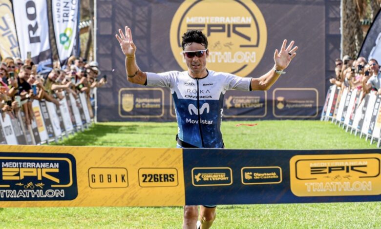 Noya ganando en el Epic Triathlon