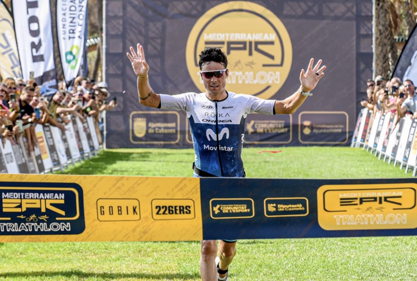 Noya ganando en el Epic Triathlon