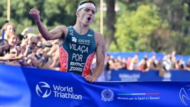 WorldTriathlon/ Vasco Vilaca winning in Rome