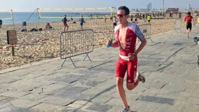 Challenge Famlly/ Alistair Brownlee correndo em Barcelona