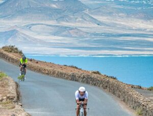 IRONMAN/ imagen del sector ciclista del IRONMAN Lanzarote
