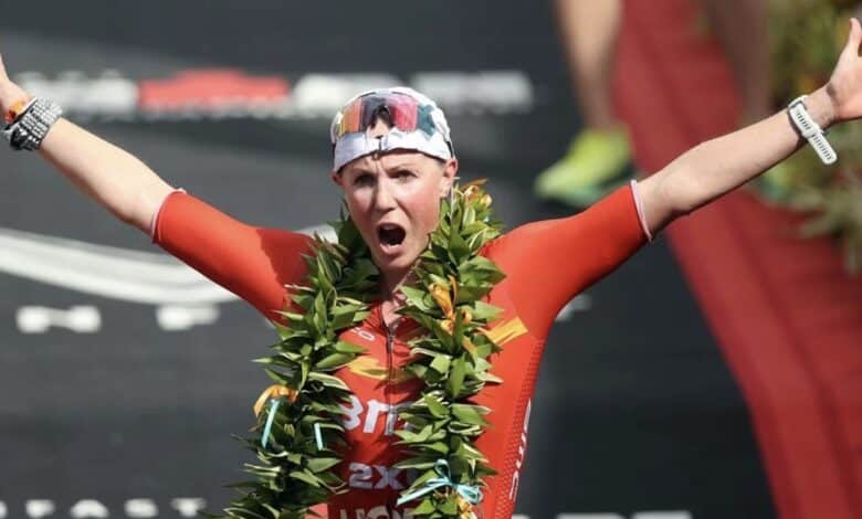 IRONMAN/Chelsea Sodaro ganando en Kona