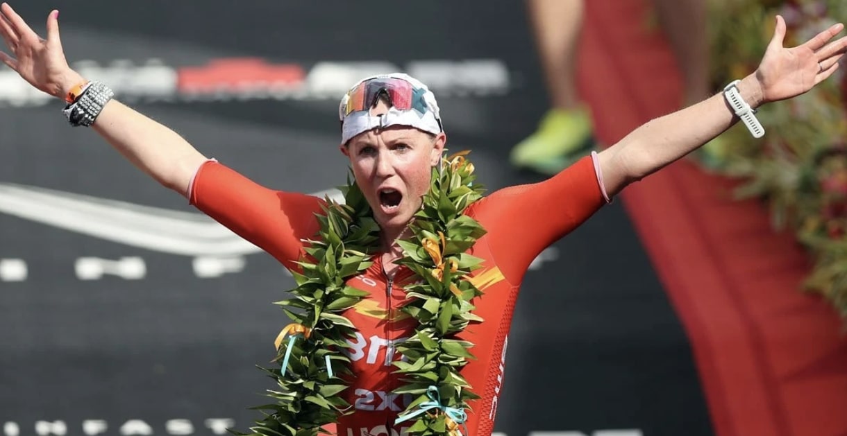 IRONMAN/Chelsea Sodaro winning in Kona