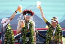 IRONMAN/ the podium of IRONMAN hawaii 2023