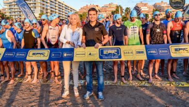 Image of Héctor de la Cagiga at the start of the Epic Triathlon