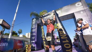 Immagine del vincitore dell'ICAN Triathlon Gandia