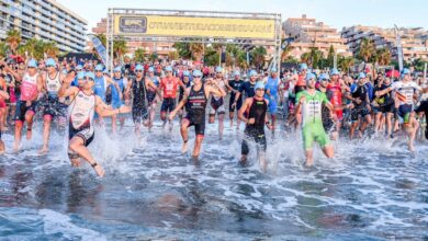 Immagine della partenza del Triathlon Epico