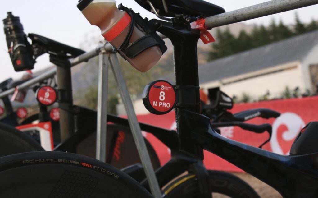 El sistema RaceRanger en una bicicleta