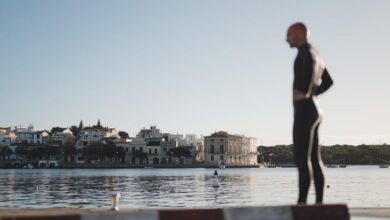 @marcelhilger/ ein Triathlet vor dem Wettkampf in Portocolom