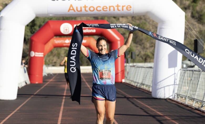 Facebook/ Judith Corachan winning the Vila de Sant Boi Popular Race