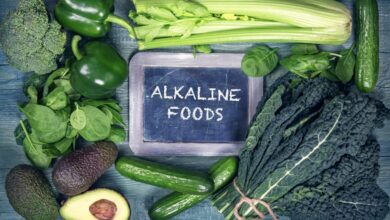 Image of various alkaline foods