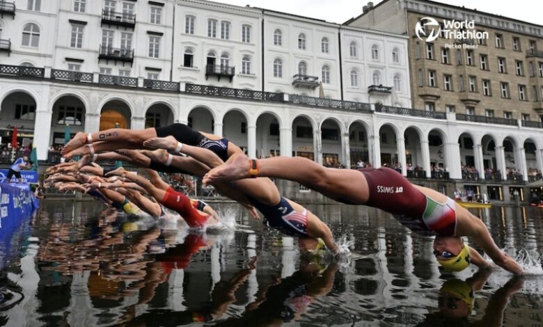 World Triathlon / Start of a WTCS test