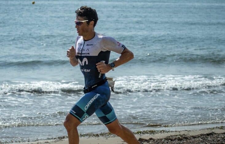 Instagram/ Javier Gómez Noya running in competition