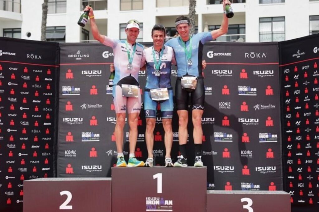 IRONMAN/ El pódium del IRONMAN 70.3 de Mossel Bay