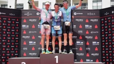 IRONMAN/ Il podio dell'IRONMAN 70.3 di Mossel Bay