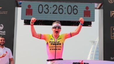 instagram/ Marten Van Riel remportant un événement IRONMAN