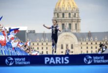 Triatlo Mundial/imagem do evento-teste de Paris