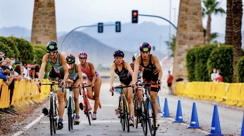FETRI/ Imagen de la transición en un duatlón FETRI