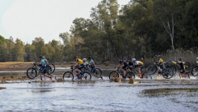 Immagine dei partecipanti alla Leyenda de Tartessos, gara MTB Huelva 2024