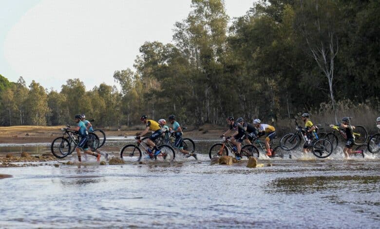 Imagen de los participantes en la La Leyenda de Tartessos, MTB race Huelva 2024