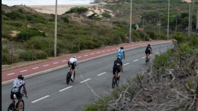 Ironman/ Bild des Radsportsektors IRONMAN Portugal