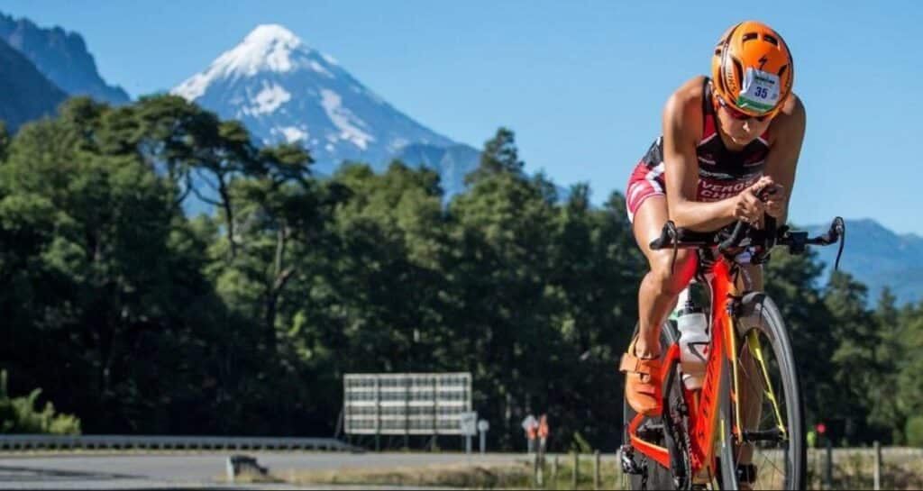 IRONMAN/ una triatleta en Pucón
