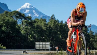 IRONMAN/ un triatleta a Pucón