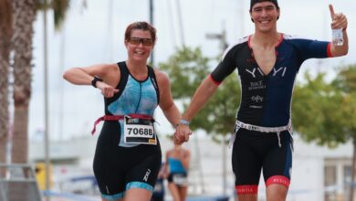 Una pareja corriendo en pruebas MTRI