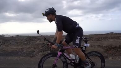 Youtube/ ValentÍ San Juan in gara nell'IM Lanzarote