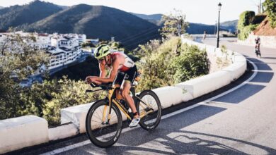 Olivia McCulla IRONMAN/ Image d'une triathlète à Marbella