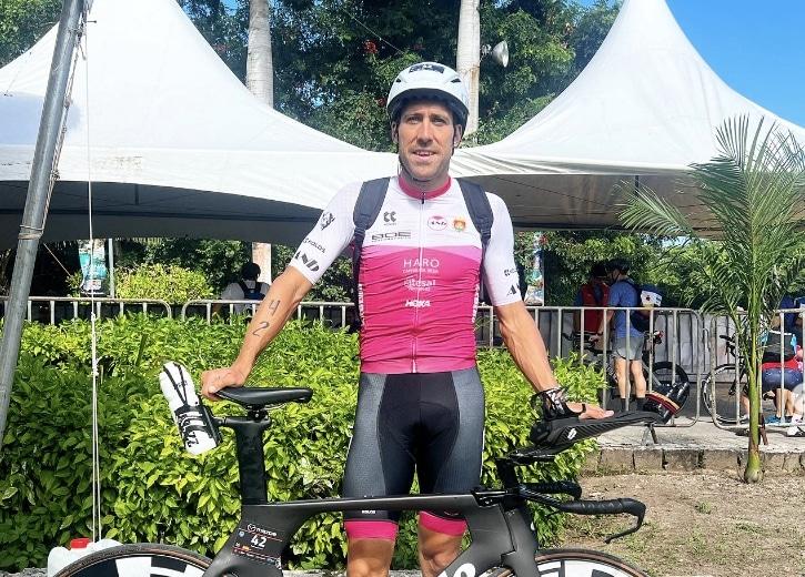 Instagram/ Emilio Aguayo before competing in the IM Cozumel